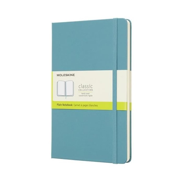 Moleskine Notebook Plain Neutro Large Reef Blu Hard