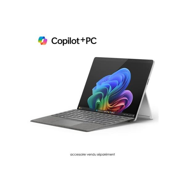 Microsoft Surface Pro 13" OLED laptop - Copilot+ PC - Snapdragon X Elite - 16GB RAM 512GB SSD - Platinum (2024)