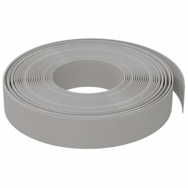 vidaXL Trädgårdskant Grå 10 m 10 cm Polyeten 154393 grå