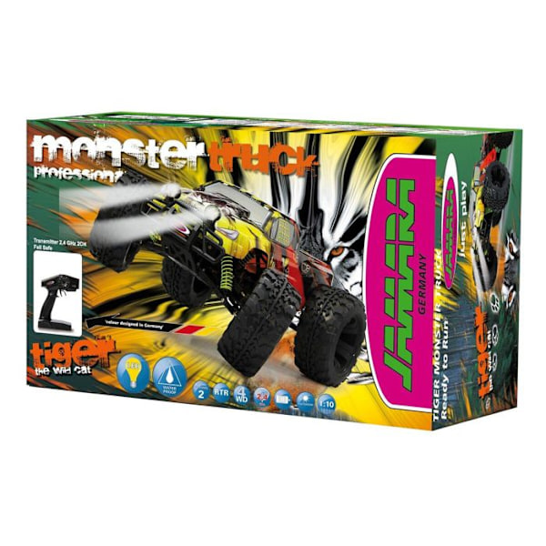 Tiger Ni kontrollerbar monstertruck 1:10 - Jamara - Röd/Gul Flerfärgad