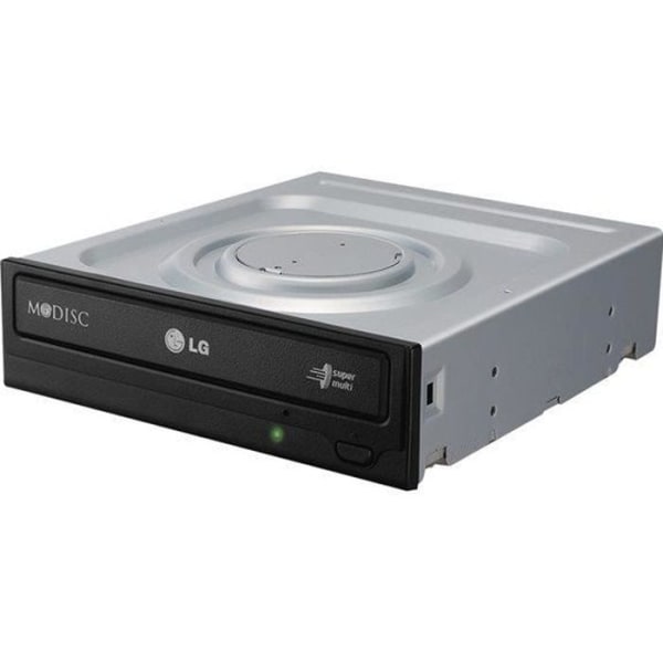 LG GH24NS brännare svart, 12x DVD-RAM skriv, Retail DVD (16 gånger), CD (48 gånger) DVD + R (24 gånger), DVD-R (24 gånger), CD-R (48 gånger)