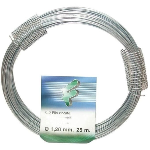 Fil zingué 1,2 mm rulle 25 m sc