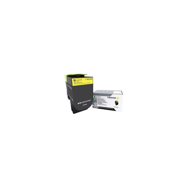 Lexmark 71B0H40 Tonerkassett - Gul - Hög kapacitet - 1 st