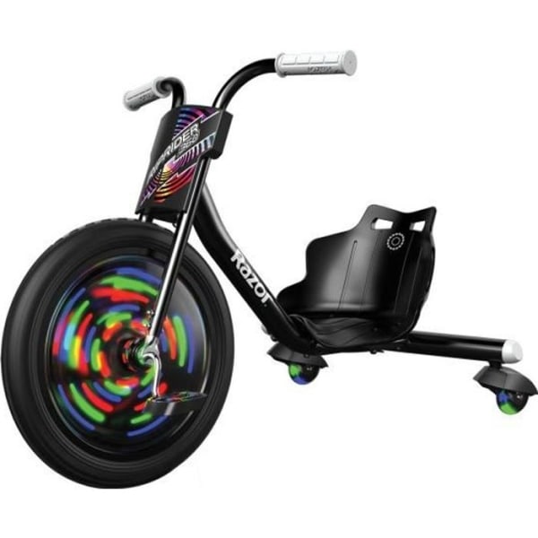 Razor RipRider 360 Lightshow - Kids Drift Trike - Svart