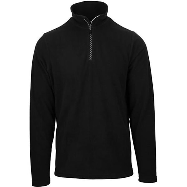 STARLING Fleece Pullover Zippad krage - Man - Svart Svart XL