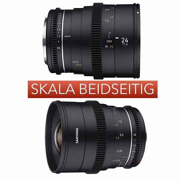 Samyang-objektiv - 23014 - MF 50 mm T1.5 VDSLR MK2 Nikon F