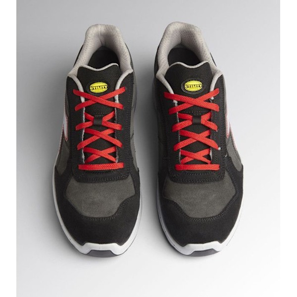 Diadora RUN NET AIRBOX LOW S3 SRC skyddsskor - Läder - Grå/Röd Grå/röd 44