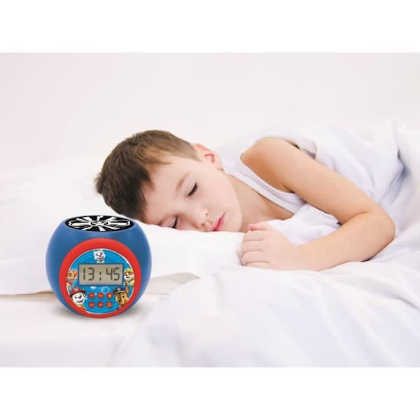 Paw Patrol projektor väckarklocka med timerfunktion Flerfärgad