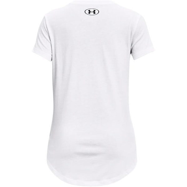 Under Armour Girls Live Sportstyle kortärmad T-shirt vit svart XL