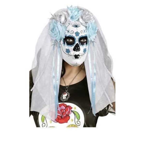 La Catrina gift! La Catrina Veil Mask är ett roligt och originellt tillbehör för Halloween. Om du vill ha dig