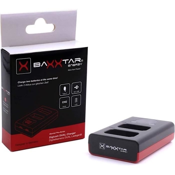 Baxxtar Pro LP-E6NH 2600mAh Batteri Kompatibel med Canon R5 R5c R6 R6II R7 etc.