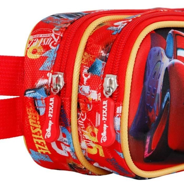Trousse Dubbel 3D - Disney Bilar 3 Bumper - Röd - One Size Röd