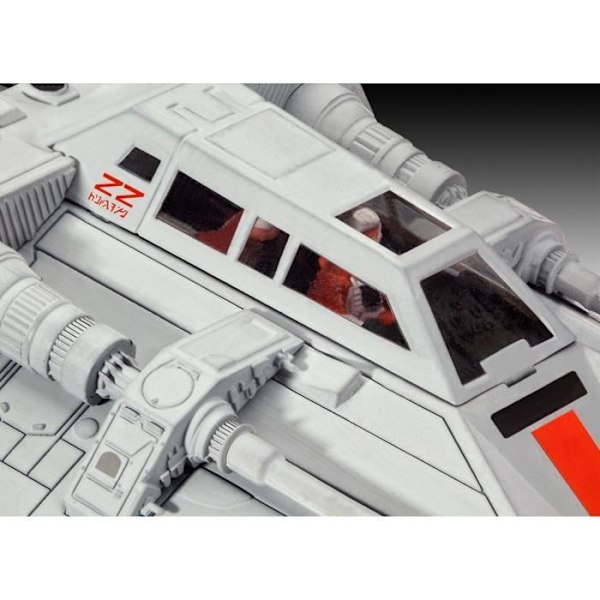 Modellsats - REVELL - Snowspeeder - 23 stycken - 10 cm - Star Wars Grå