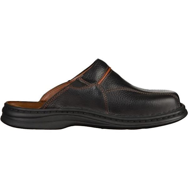 Pantofflor - JOSEF SEIBEL - Svart - Skinn - Häl 2 cm - Textilfoder Svart 45