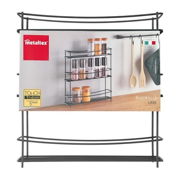Bords-kryddställ - METALTEX - KUMINO S - Vit - Modern Design - Metall Vit