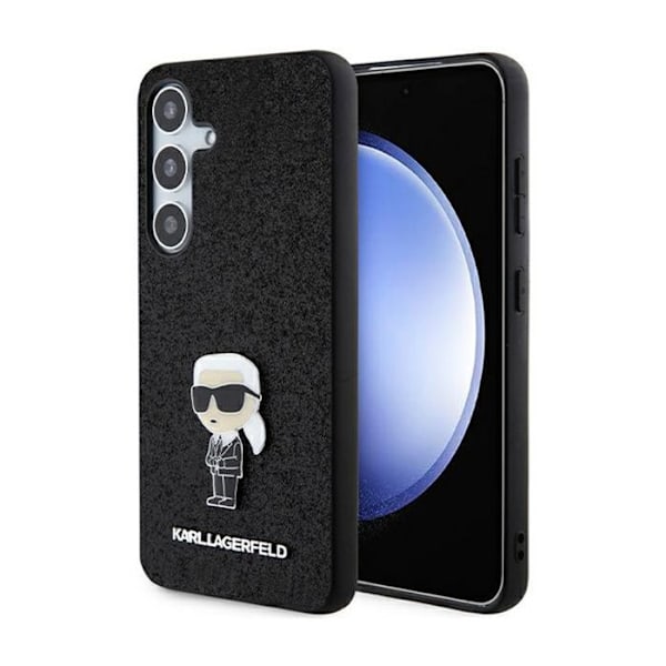 Mobilskal - Karl Lagerfeld - Galaxy S24+ - Svart - Glitter - Mjuk Svart