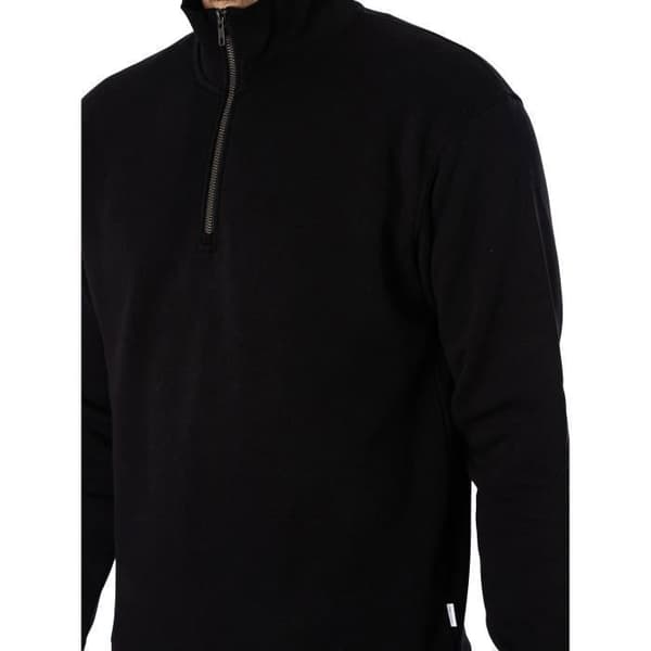 Bradley Halvdraget Sweatshirt - Jack & Jones Svart S