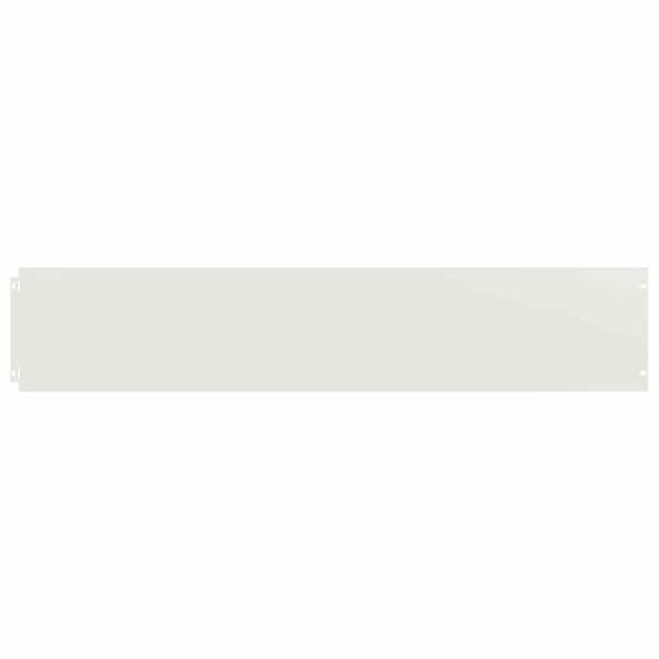 vidaXL Gräskant 10 st 20 x 103 cm Stål Vit 860155