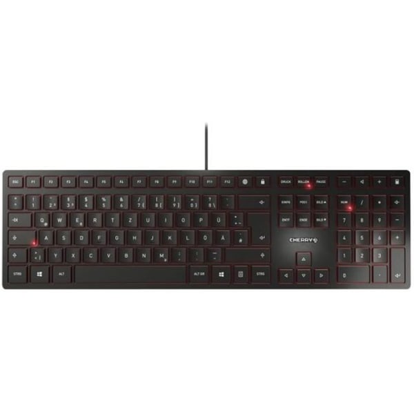 CHERRY KC 6000 Tunt tangentbord - USB - Frankrike - Svart