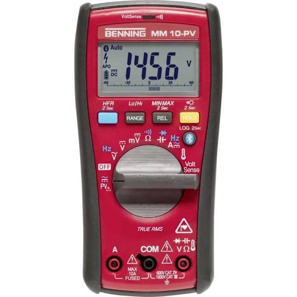 Digital multimeter - BENNING - MM 10-PV 044089 - CAT IV 600 V - 6000 punkter - 10 A