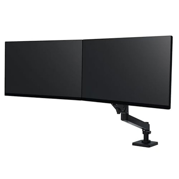 Monteringsstöd - ERGOTRON - LX Pro - För 2 skärmar upp till 27" - Svart - Justerbar höjd 33 cm