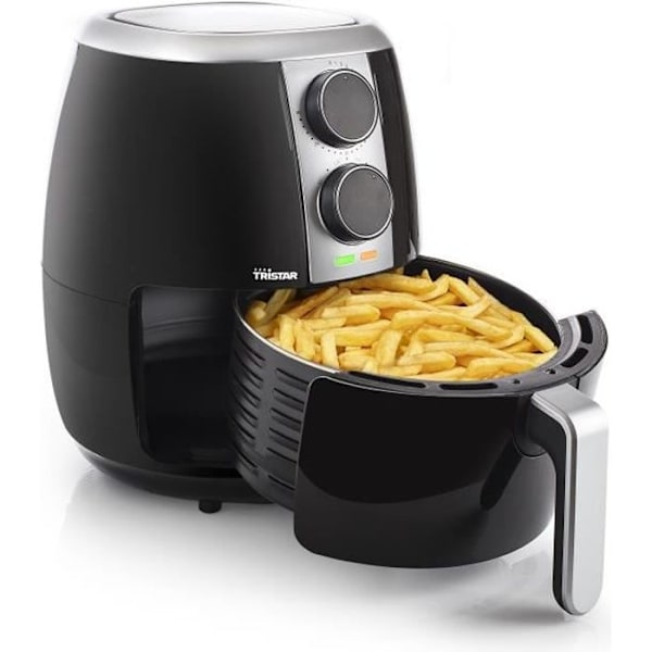 Tristar FR-6989 Oljefri Fritös - Airfryer - 3,5 liter - 1500 W - Svart Svart, Silver