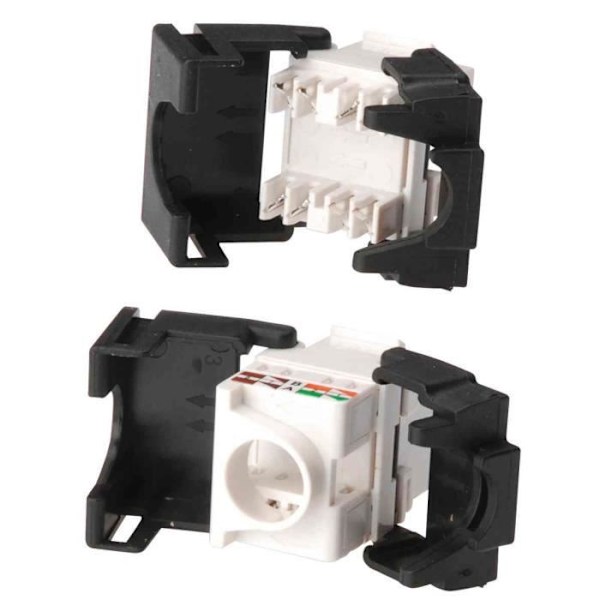 Keystone Jack CAT 5 - DIGITUS - Klass D - RJ45 hona - Verktygsfri installation - Oskärmad