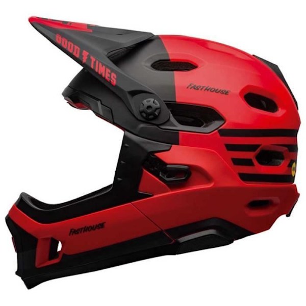 Cykelhjälm - BELL - Super DH MIPS - Röd - Vuxen - MTB - MIPS Spherical skydd Röd M