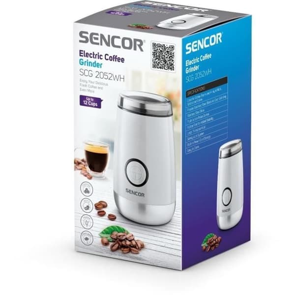Elektrisk kaffekvarn - Sencor - SCG 2052WH Vit