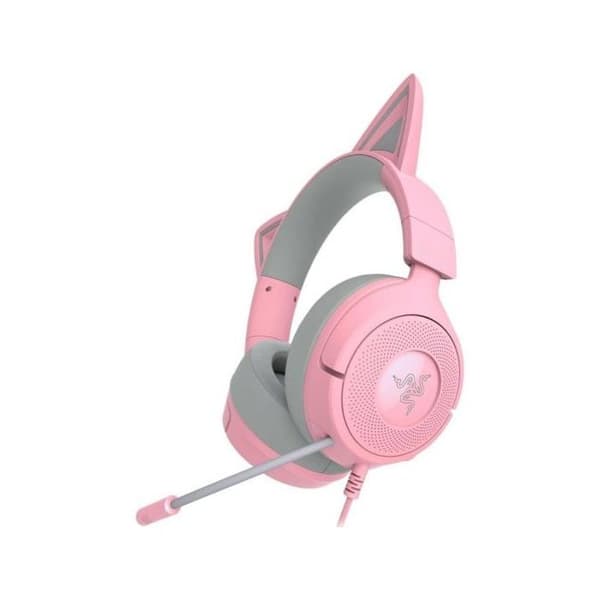 Spelheadset - RAZER - Kraken Kitty V3 X - Trådad - Kardiomikrofon - Kvarts