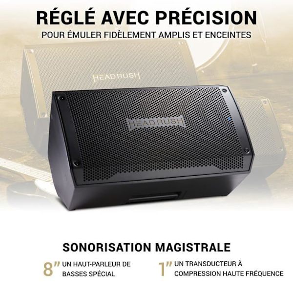 Aktivförstärkare - HeadRush - FRFR108MK2 - 2000W - Bluetooth - Högtalare 8''