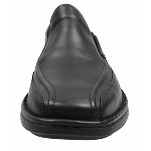 Babouche - Josef Seibel - Svart - Läder - Velcro-stängning - Läderfoder Svart 43