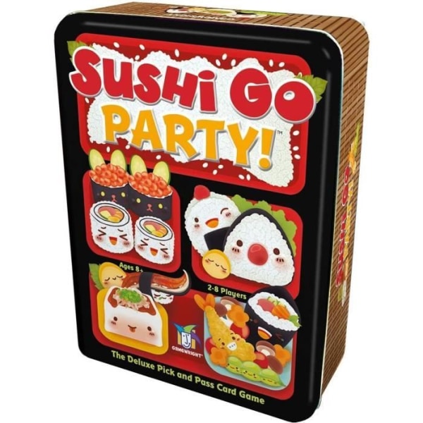 Brädspel - ASMODEE - Sushi Go Party! - Svart/Gul/Vit/Röd - 20 min - 2 spelare eller fler