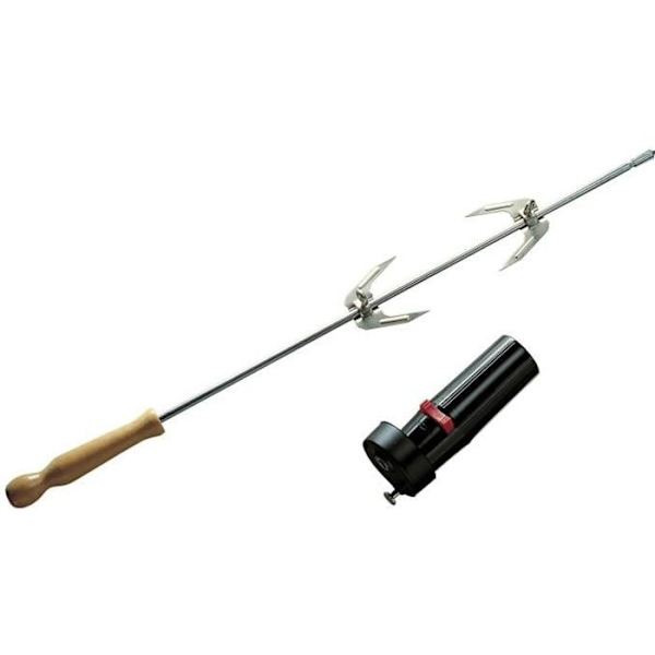 BARBECOOK spettvändare - 60 cm - Batteridriven motor - För kolgrill Svart
