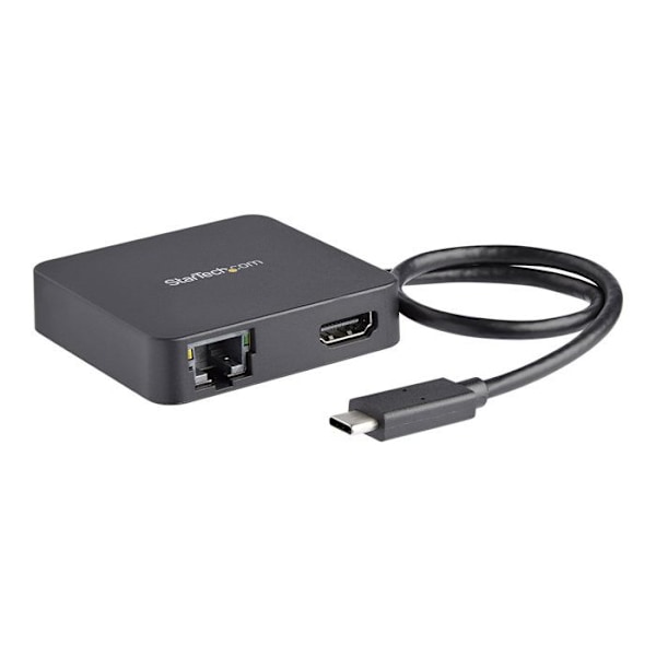 USB-C multiport-adapter - STARTECH - HDMI 4K - GbE - USB 3.0 - Svart
