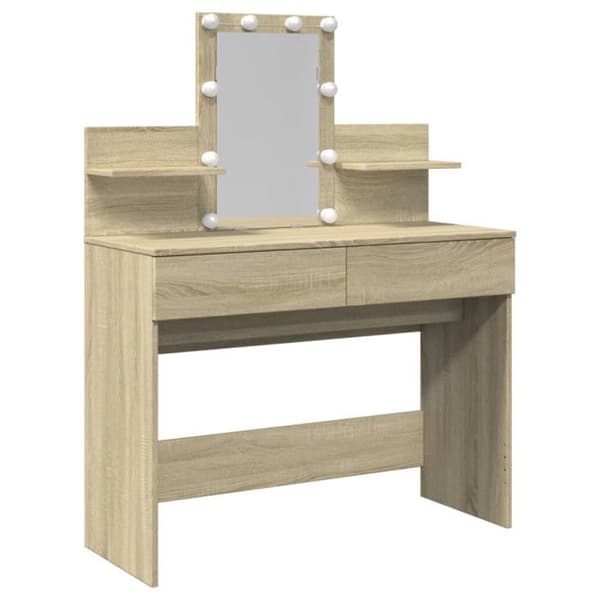 Coiffeuse med LED eksonoma 100x40x130 cm