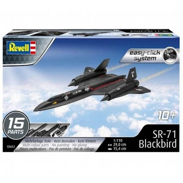 Modellflygplan: Easy-Click: Lockheed SR-71 Blackbird Enfärgad
