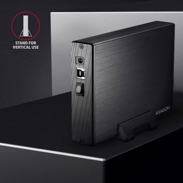 Axagon eco extern hårddisk - EE35-XA3 - Axagon Storage diskhölje HDD-hölje Svart 3,5"