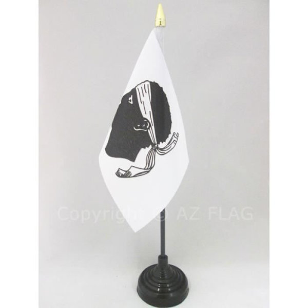 Corsica bordsflagga 15x10cm - Corsica province guldspets