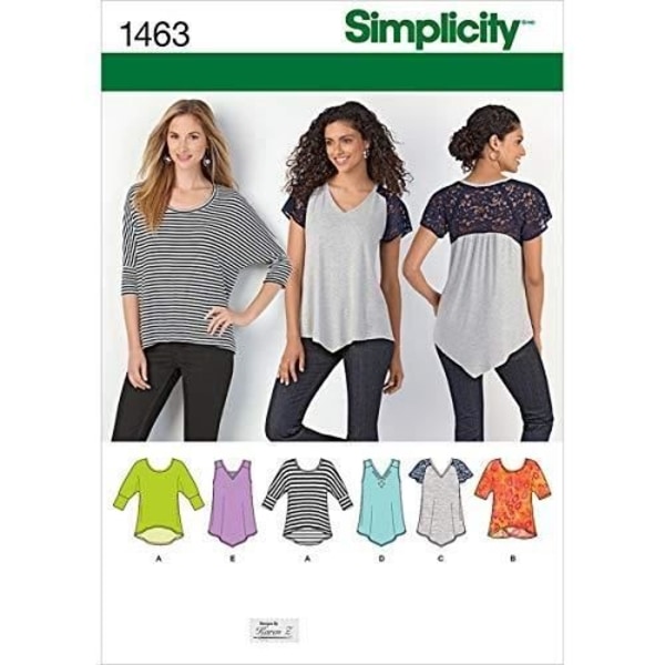 SIMPLICITY 1463Â STORLEK A STICKOR SYMÖNSTER, MULTIKOL