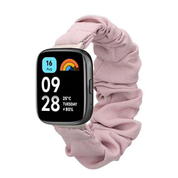 kwmobile Elastisk armband för Xiaomi Redmi Watch 3 Active / Lite - Rosa