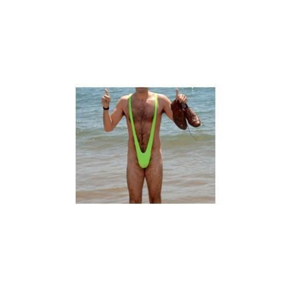 Mankini Borat - NINTENDO - Grön - Vuxen - Utomhus - 10 % elastan, 90 % polyester - män