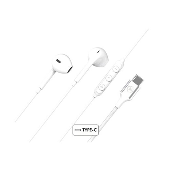 Trådbundna hörlurar - BIGBEN CONNECTED - Force Play KP - USB C - In-ear - Vit Vit