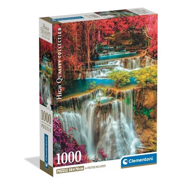 Puzzle Compact 1000 bitar: Färgade vattenfall i Thailand
