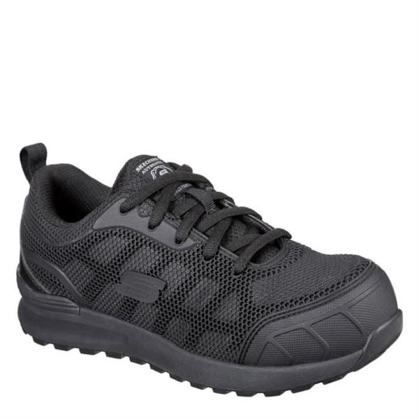 Arbetsskor för kvinnor - SKECHERS - Bulk Ay - Svart - Syntet Svart 35