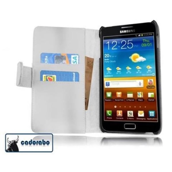 Cadorabo - Fodral Skal för > Samsung Galaxy NOTE 1 < – Fodral Fodral Bumper Wallet (med kortplatser) i ALBTRE