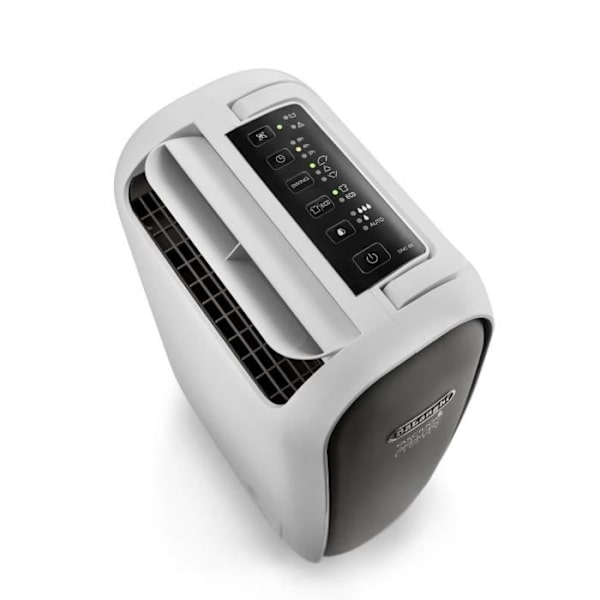 DELONGHI DNS 65 Luftavfuktare 6 liter/dag Tvättfunktion -Techno Zeolite - Tyst: 34dB Vit grå