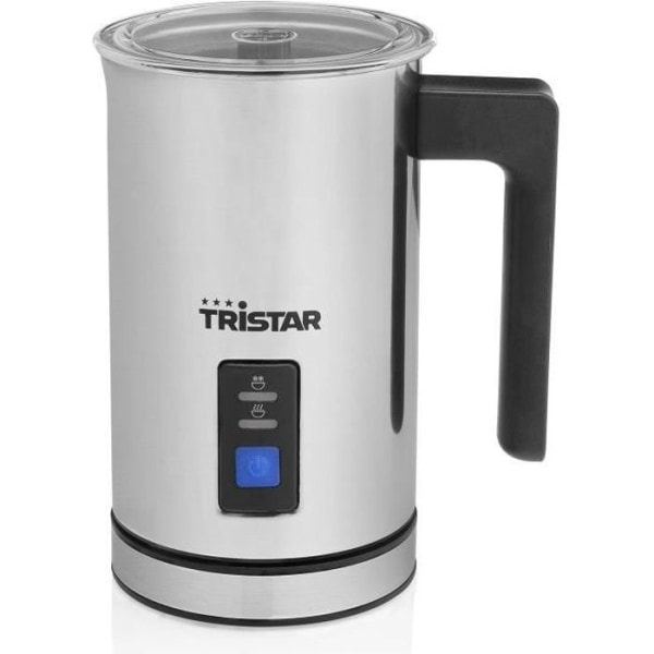 Tristar MK-2276 mjölkskummare - 500W - Grå - Kallskum och varm mjölkfunktion
