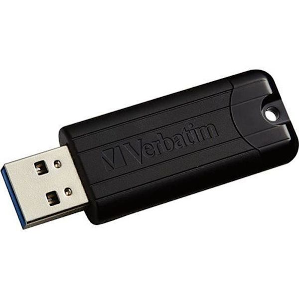 VERBATIM Store 'n' Go Pin Stripe USB-enhet - 256 GB - Svart