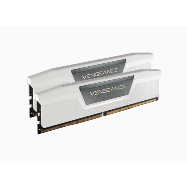 RAM-minne - CORSAIR - Vengeance DDR5 - 32GB 2x16GB DIMM - 5200 MHz - 1,25V - Vit (CMK32GX5M2B5200C40W)